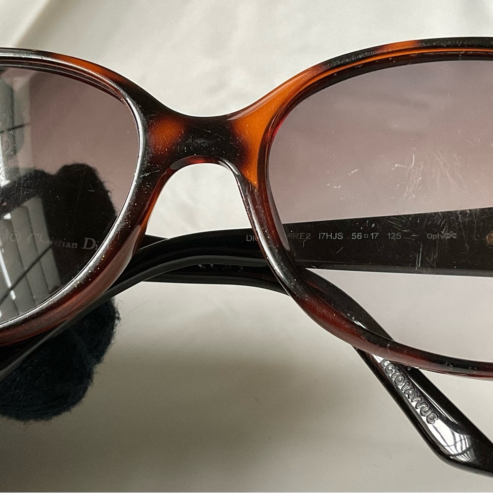 DIOR ZEMIRE2 Sunglasses I7HJS Glitter Brown 56-17-125 Read Description - Picture 10 of 11